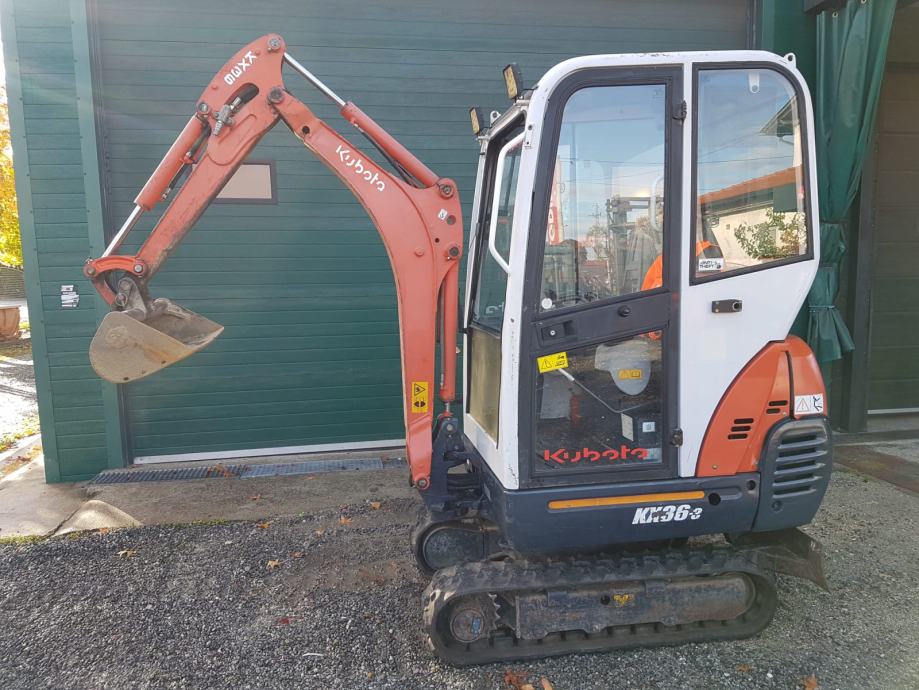 Kubota KX36-3, 1T8, 2008 – Mini Pelle en État Impeccable - Cie meurthe mosellane matma