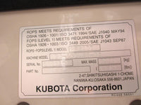 Mini-Pelle Kubota U25-3 (2005) - Cie meurthe mosellane matma