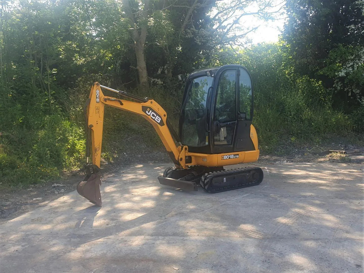 Mini pelle JCB 8018 / 1,8 TONNES / + Remorque Williams - Cie meurthe mosellane matma